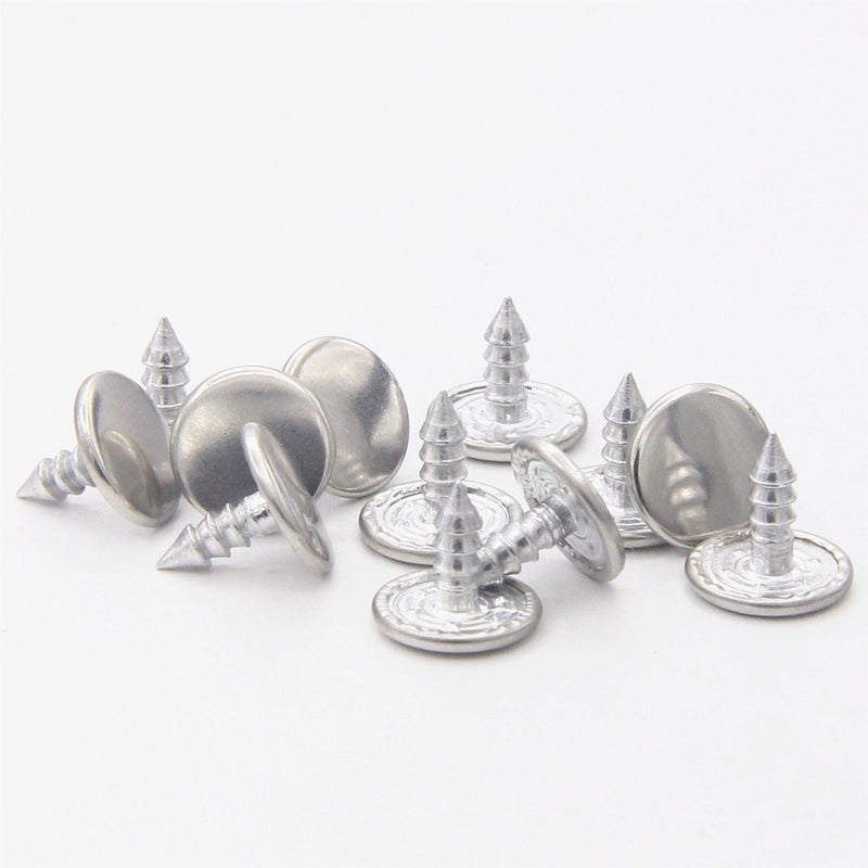 Enosea 12 Pcs Bronze Jeans Button No Sew Replacement Buttons for Jeans and Jackets 15mm - Image 4